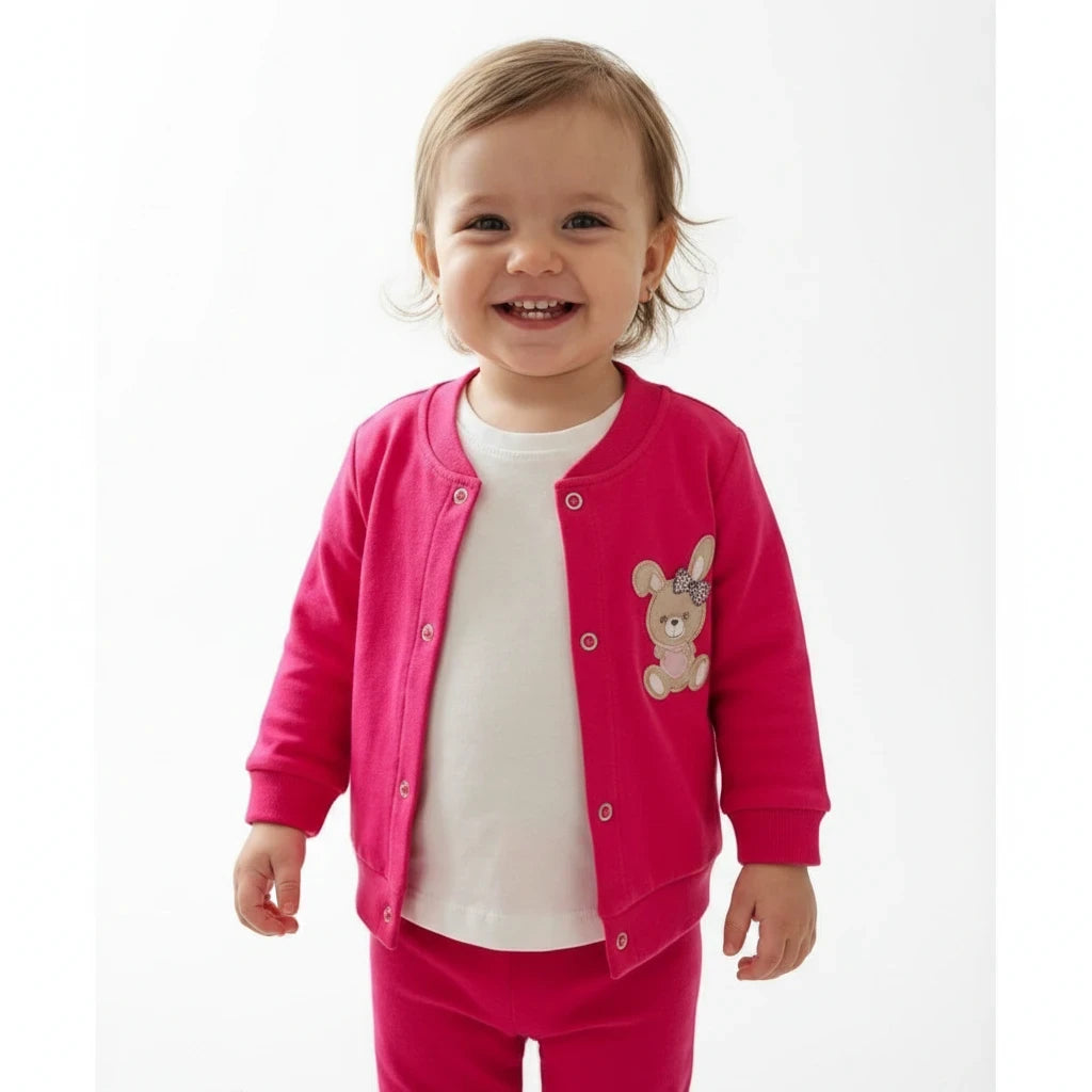 Toddler Girl Cardigan and Pants Lounge Set