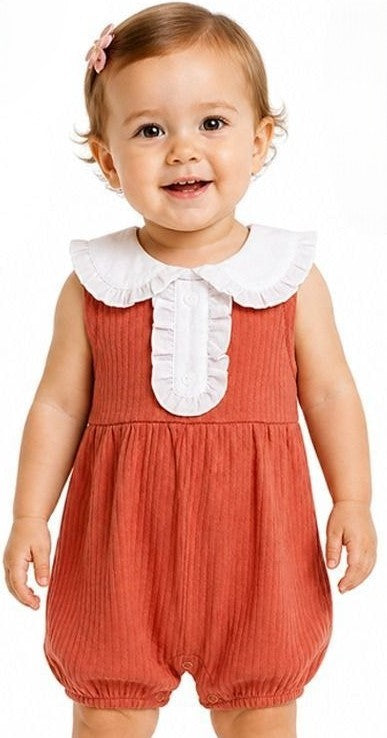 Girls Sleeveless Infant Bubble Romper
