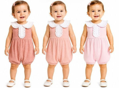 Girls Sleeveless Infant Bubble Romper