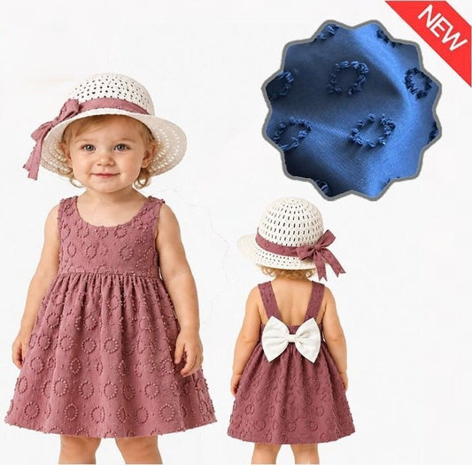 Toddler Girl Summer Dress and Hat Set