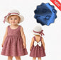 Toddler Girl Summer Dress and Hat Set