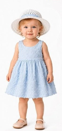 Toddler Girl Summer Dress and Hat Set