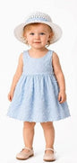 Toddler Girl Summer Dress and Hat Set