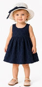 Toddler Girl Summer Dress and Hat Set