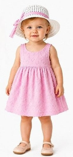 Toddler Girl Summer Dress and Hat Set