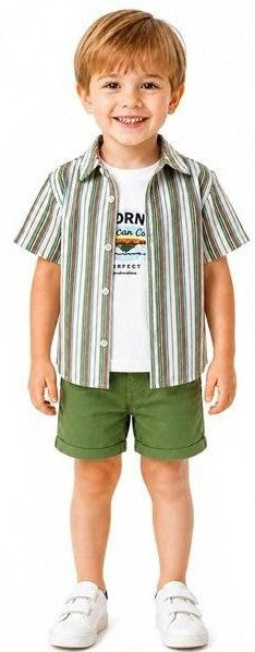 Toddler Boy Three Piece Summer Outfit Set