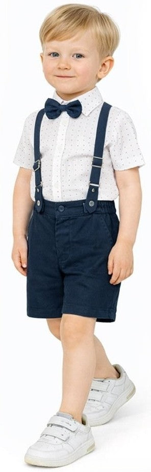 Formal Toddler Boy Short Set With Suspenders