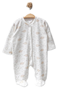 Ribbed Footed Baby Sleepsuit With Pattern ~ 4 units