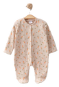 Ribbed Footed Baby Sleepsuit With Pattern ~ 4 units