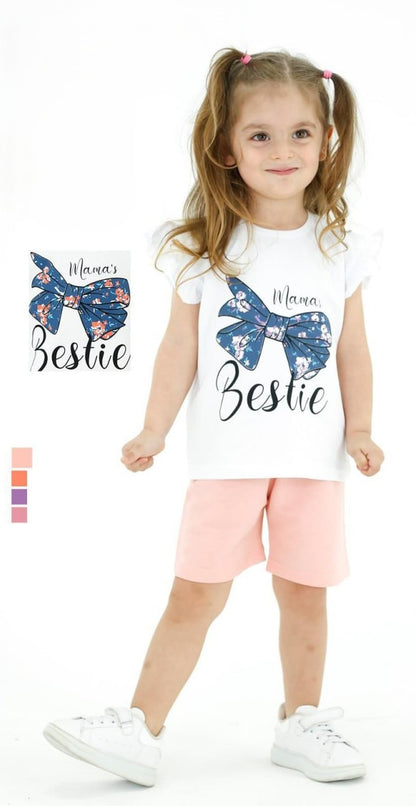 Girls Graphic T-Shirt and Shorts Set