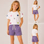 Girls Casual Two Piece Short Set