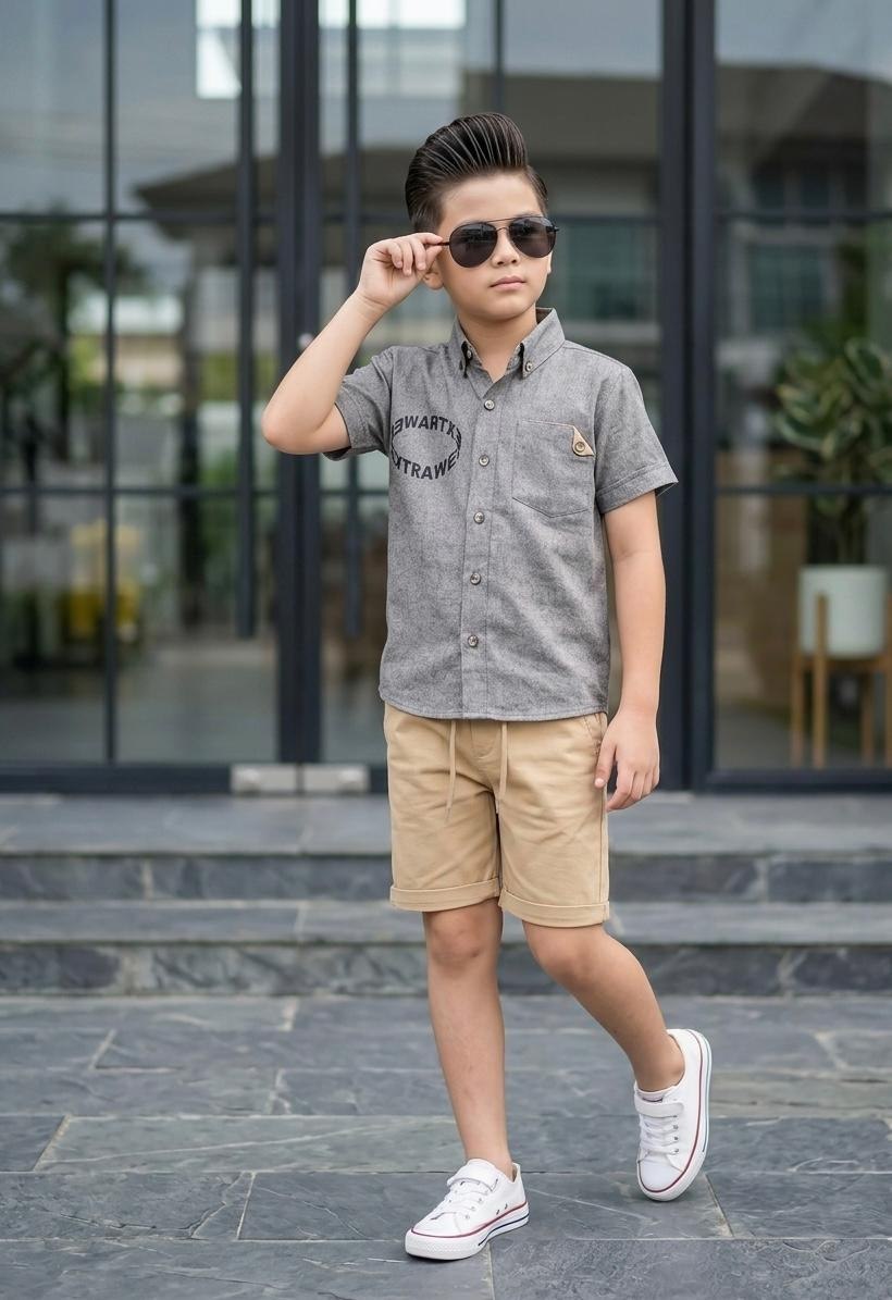 Boys Two Piece Summer Outfit Set