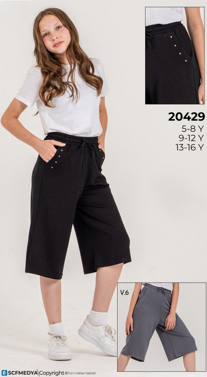 NICKEL SPORTWEAR Girls Casual Culotte Pants