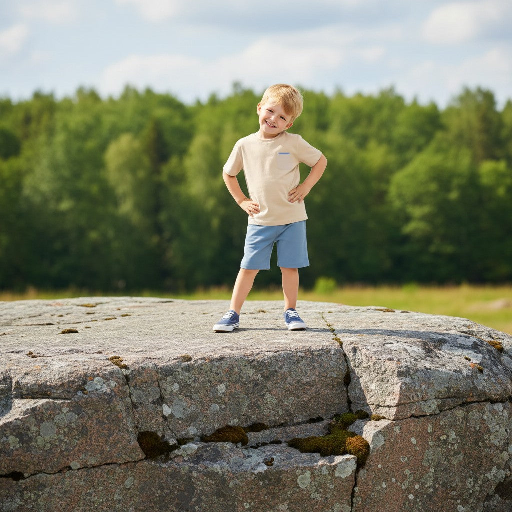 Children's Casual T-Shirt and Shorts Set