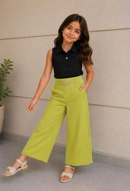 Girls Wide Leg Palazzo Pants - 8 units