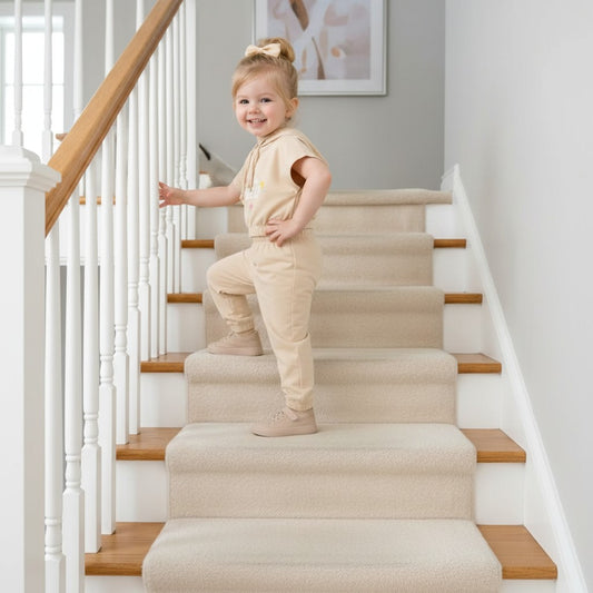 The Nile Luxuries toddler girls' beige cotton blend hoodie and joggers set with "Be Nice To Yourself" graphic and floral accents.