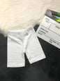 The Nile Luxuries white cotton blend children's bike shorts with elastic waistband for comfort and movement.