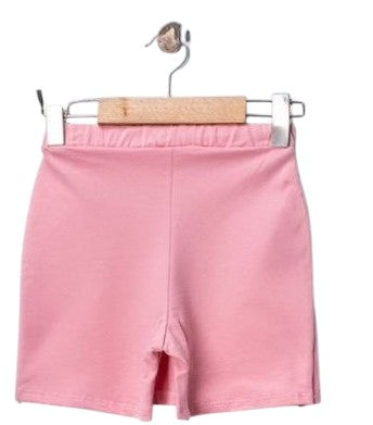 The Nile Luxuries Girls pink floral print t-shirt and pleated skirt set. Soft, breathable fabric.